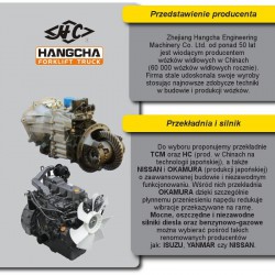  Wózek widłowy HC Hangcha CPQD50 2.5T Benzyna / LPG