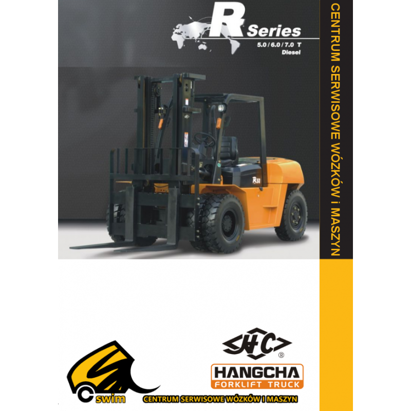 Wózek widłowy HC Hangcha CPCD50, CPCD60, CPCD70 5.0T, 6.0T, 7.0T Diesel